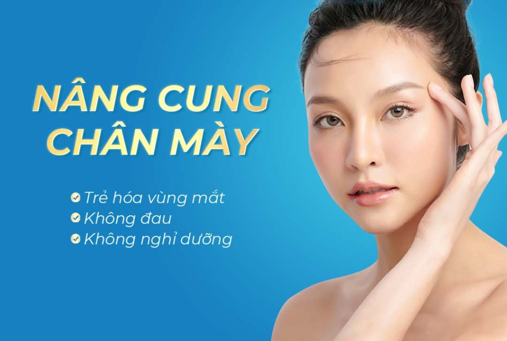 nâng cung chân màytrẻ hóa vùng mắt